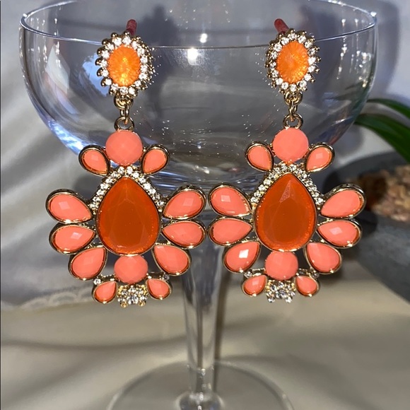 Orange earrings - Picture 1 of 1